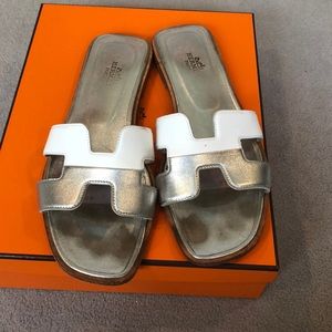Hermes Oran Sandals size 38.5